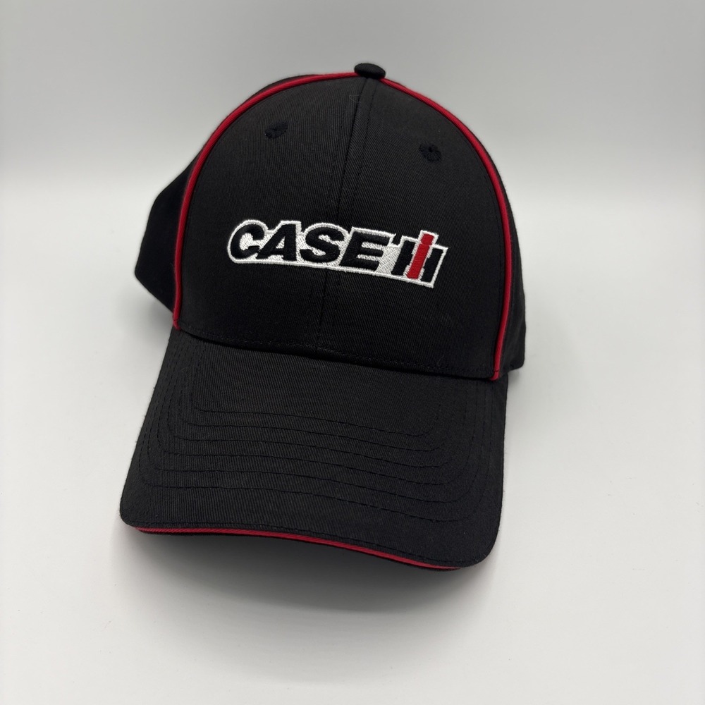 Case IH Agriculture Logo Hat Cap Black Red Trim New K-Products Concap NWOT